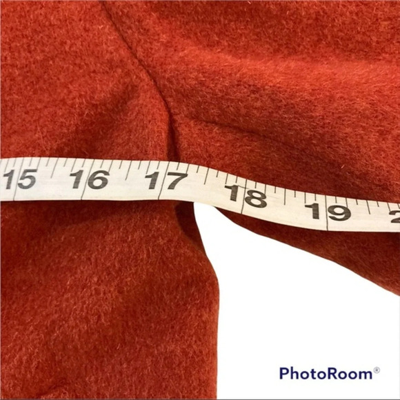 Burnt Orange Millard Fillmore Jacket Size Small. 100% wool. photos measurements - Picture 6 of 8